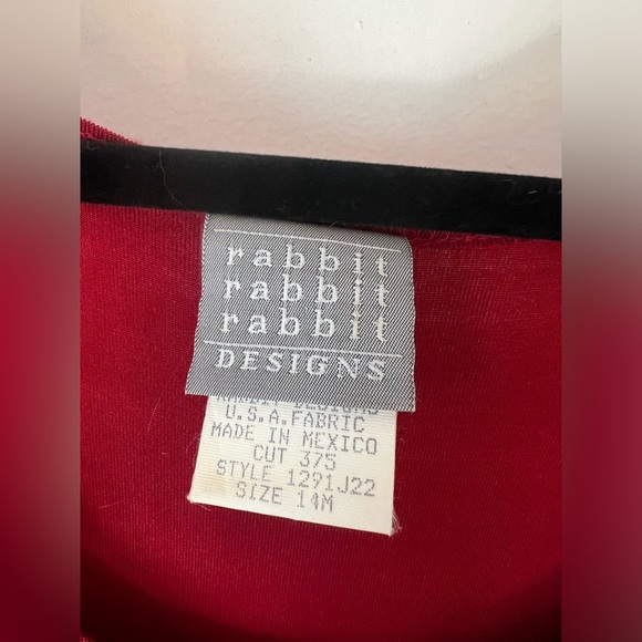 Rabbit rabbit rabbit designs women’s vintage maxi dress in vibrant red. Size 14 - Picture 6 of 11